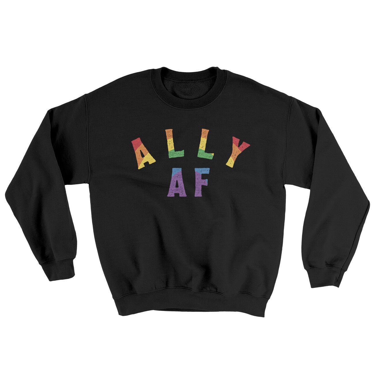 Ally Af Ugly Sweater Crewneck Sweatshirt - 50/50 Cotton Poly Blend