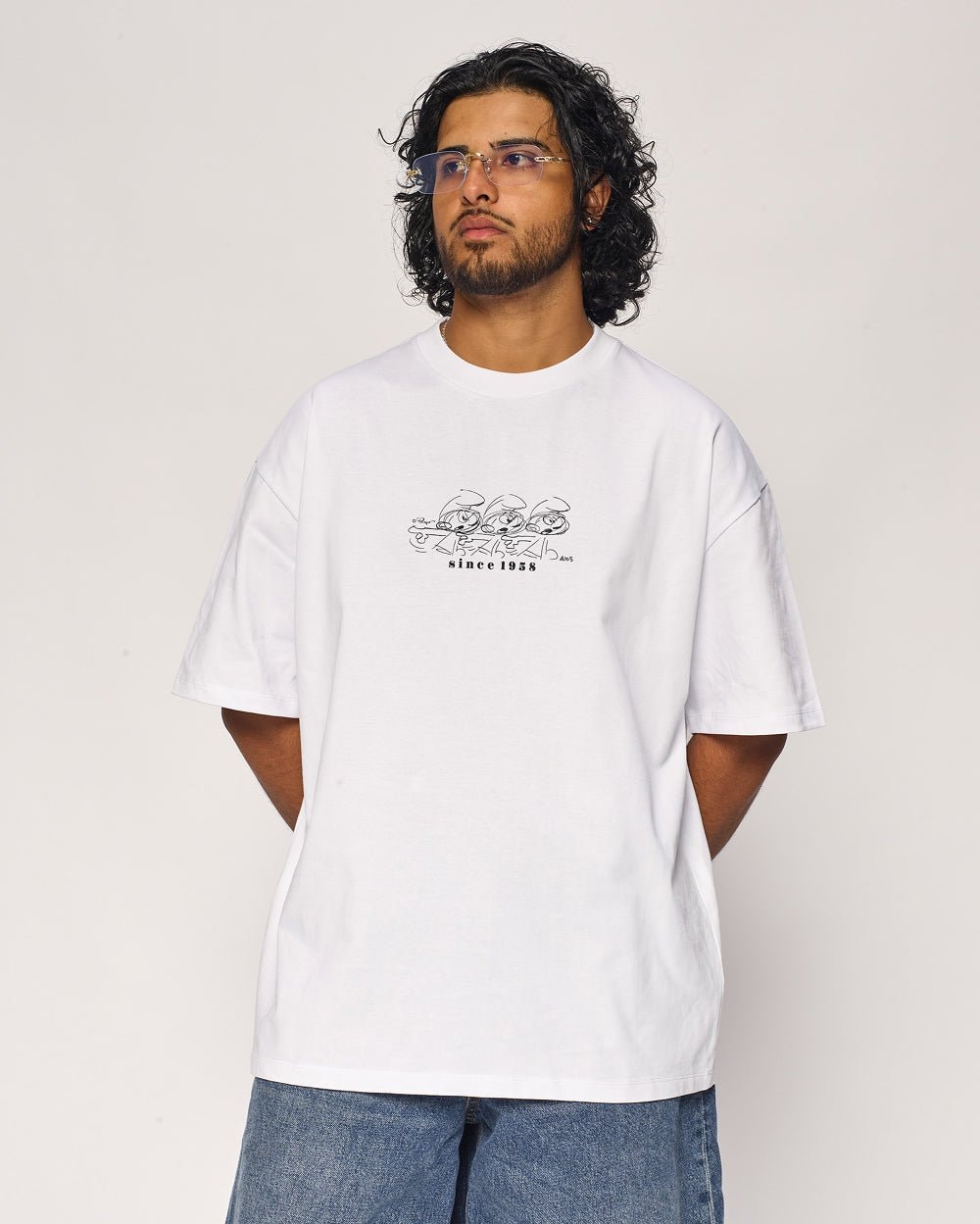 Smurfs 'Should of Asked for a Smurf' Oversized Graphic T-Shirt Unisex 100% Cotton Heavyweight