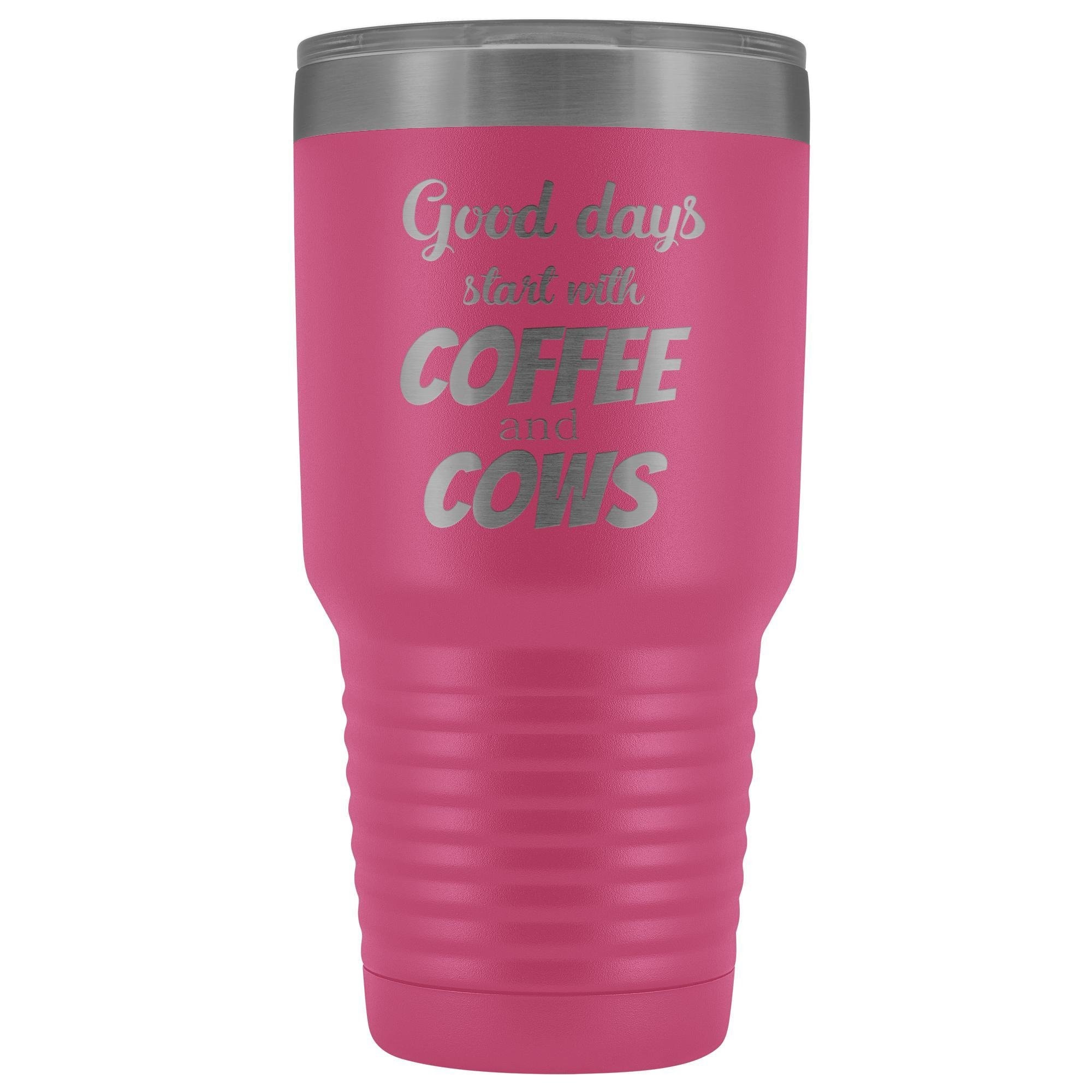 Coffee and Cows 30oz Vacuum Insulated Tumbler for Large Animal Vets