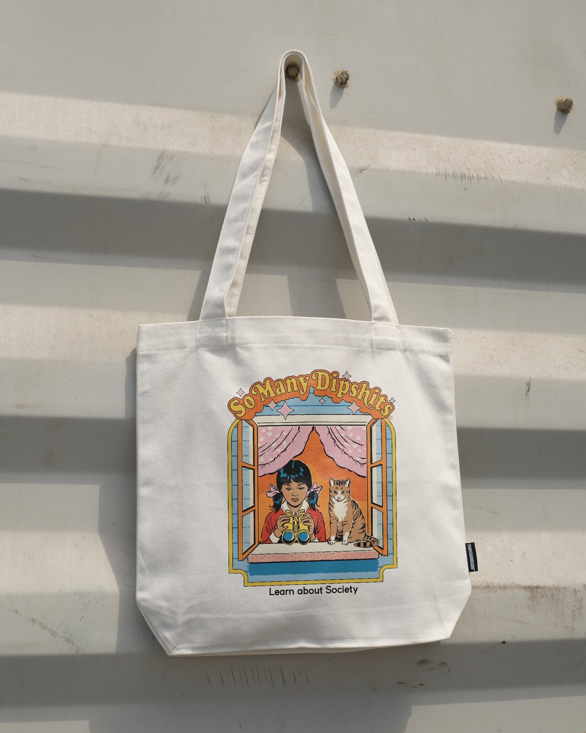 So Many Dipshits Tote Bag by Steven Rhodes - 100% Cotton Canvas