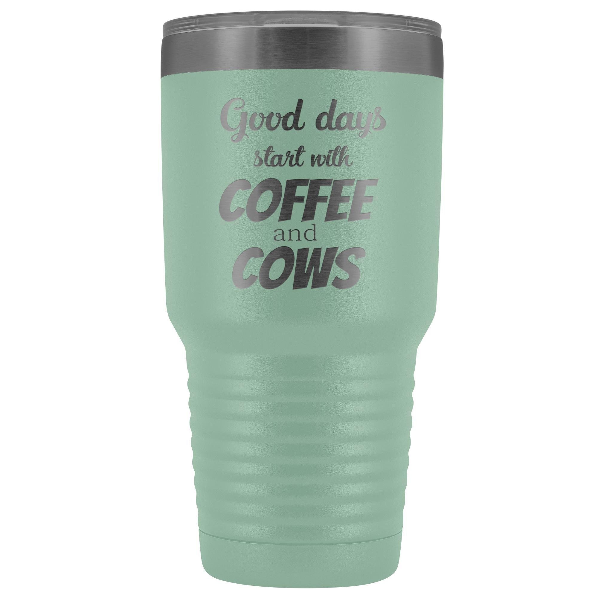 Coffee and Cows 30oz Vacuum Insulated Tumbler for Large Animal Vets