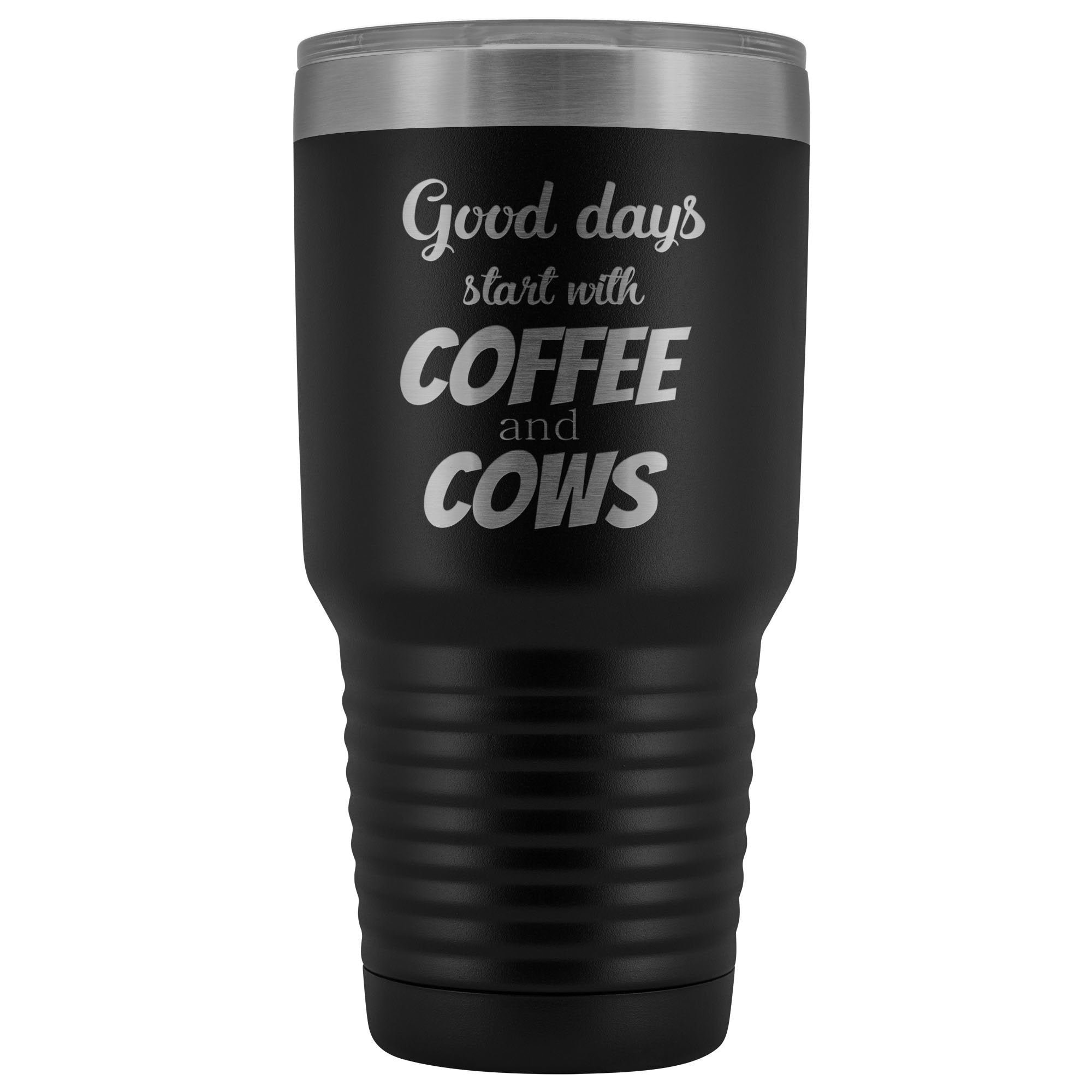 Coffee and Cows 30oz Vacuum Insulated Tumbler for Large Animal Vets