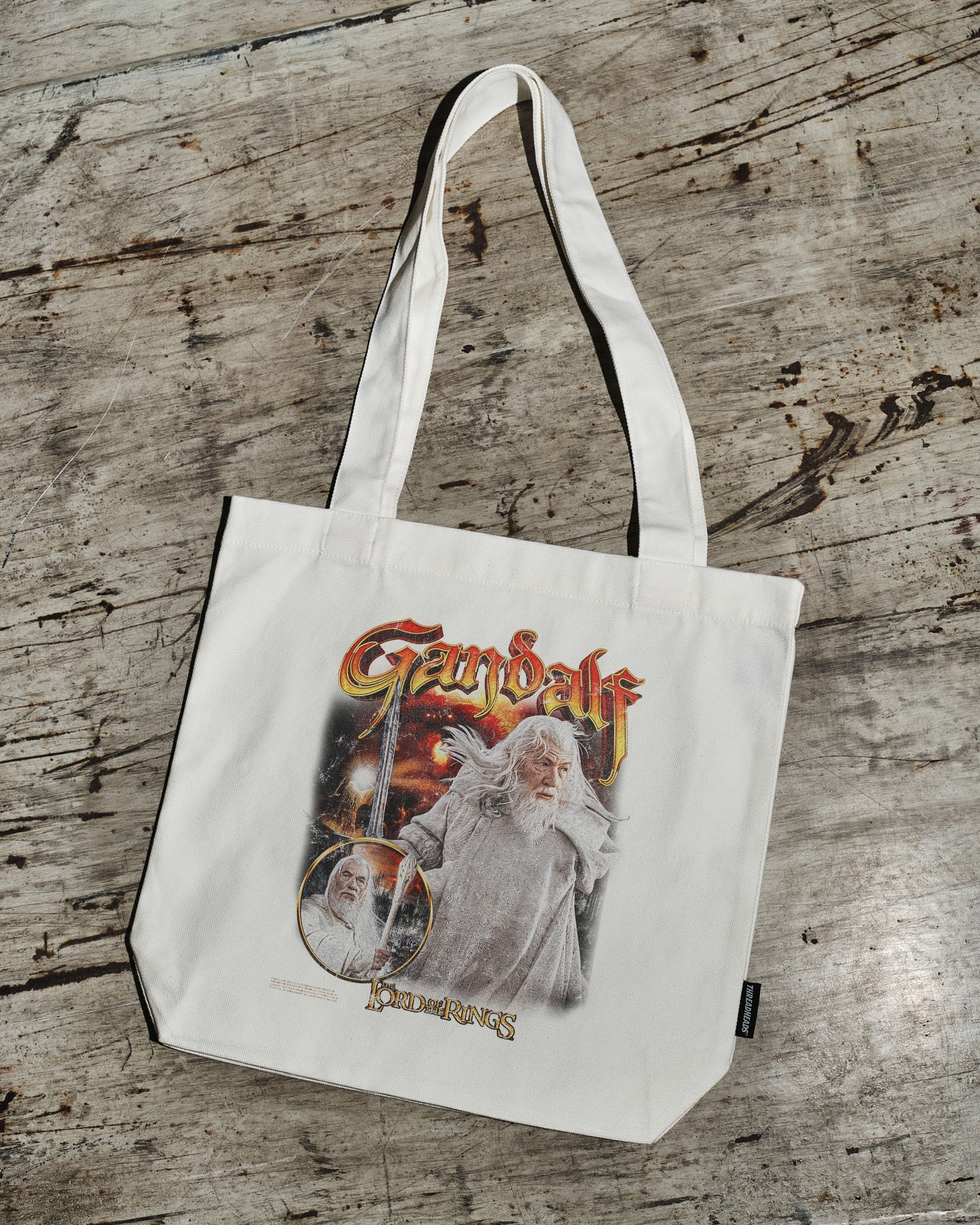 Gandalf the White Tote Bag - Lord of the Rings Official Cotton Canvas