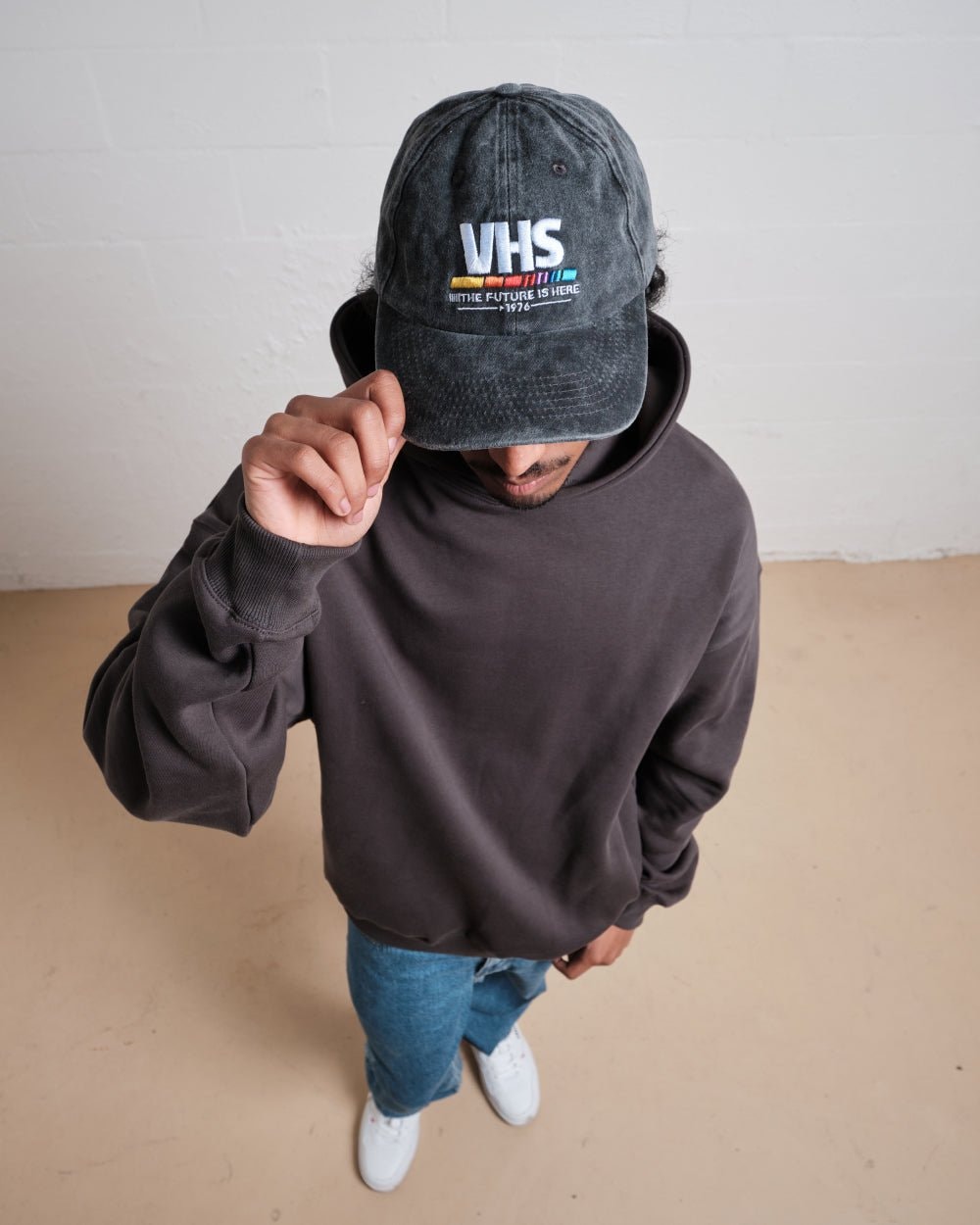 VHS The Future is Now Acid Wash Cotton Unisex Adjustable Hat