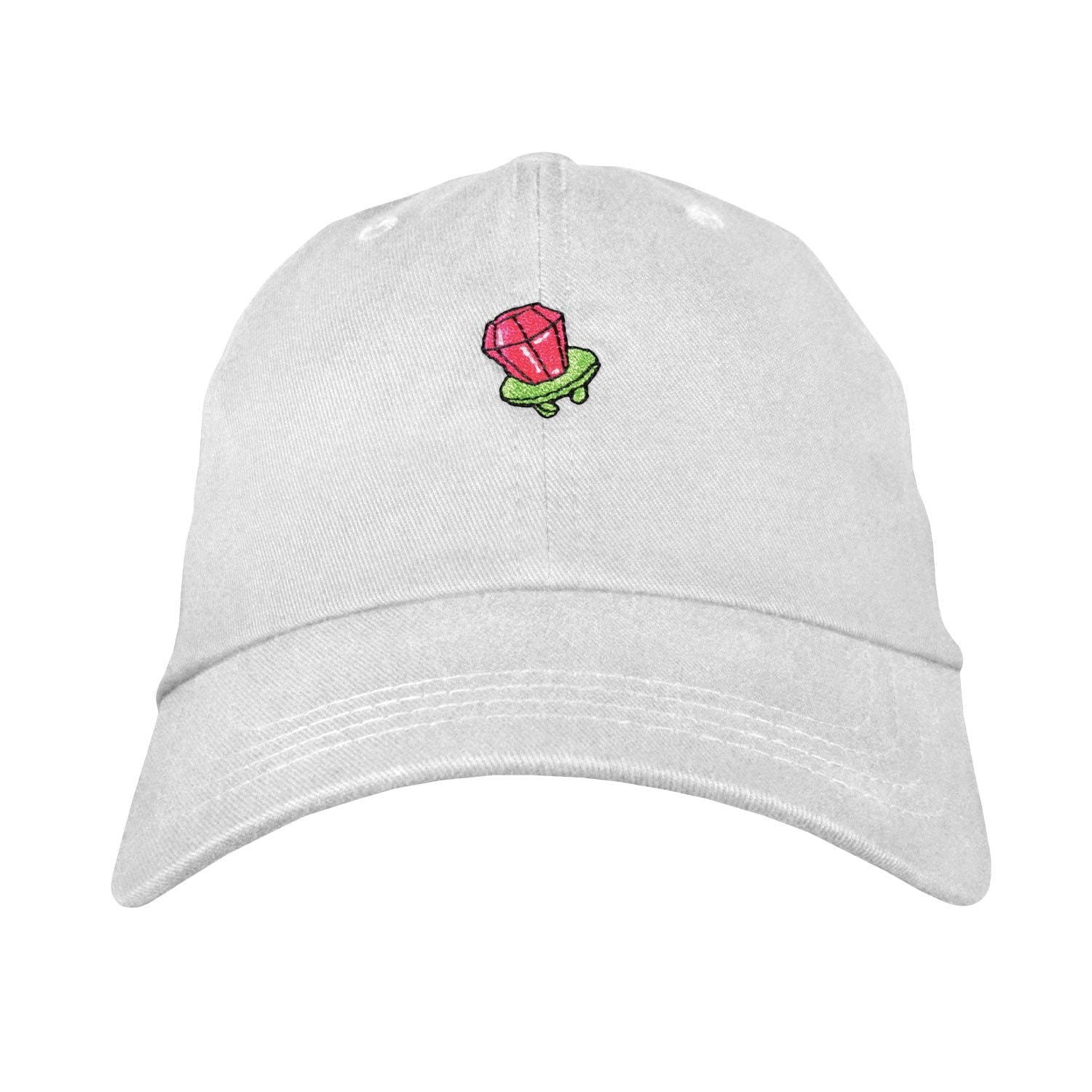 Ring Pop Dad Hat - Embroidered Unstructured Cotton Chino Twill Adjustable
